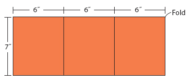 On the small pocket mark a vertical line at the center 9 and a line 4 on - photo 13