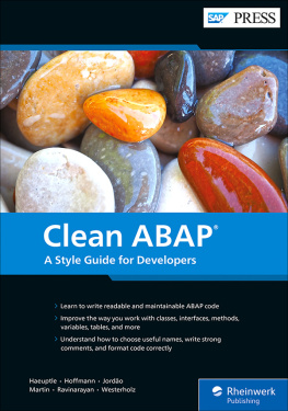 Klaus Haeuptle - Clean ABAP: A Style Guide for Developers