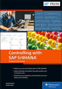 Janet Salmon Controlling with SAP S/4HANA: The Official Business User Guide