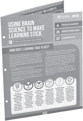 Using Brain Science to Make Learning Stick Quick Reference Guide by Bryan - photo 3