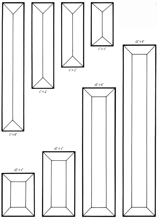 SQUARE OVAL DIAMOND-SHAPED and TRIANGULAR BEVELS illustrations show actual - photo 3