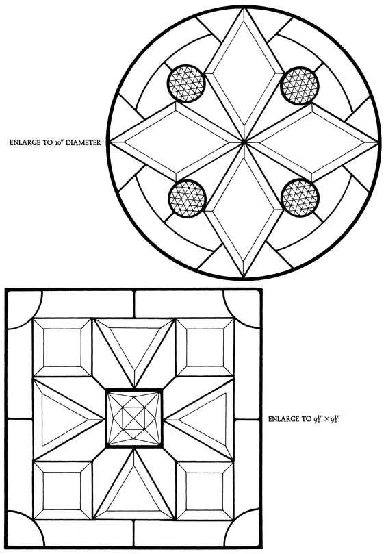 Bevels and Jewels Stained Glass Pattern Book 83 Designs for Workable Projects - photo 6