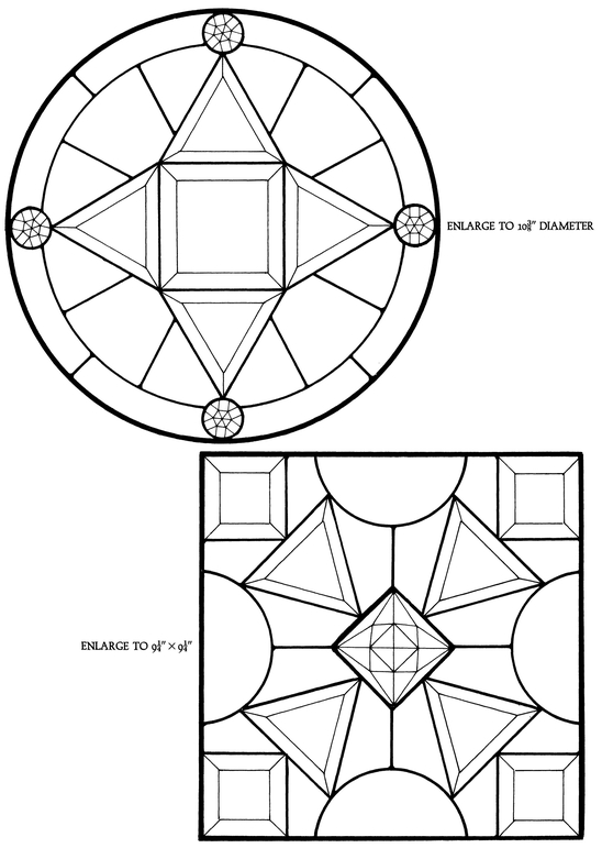 Bevels and Jewels Stained Glass Pattern Book 83 Designs for Workable Projects - photo 7