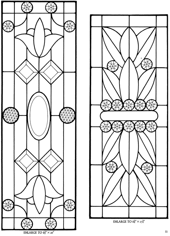 Bevels and Jewels Stained Glass Pattern Book 83 Designs for Workable Projects - photo 9