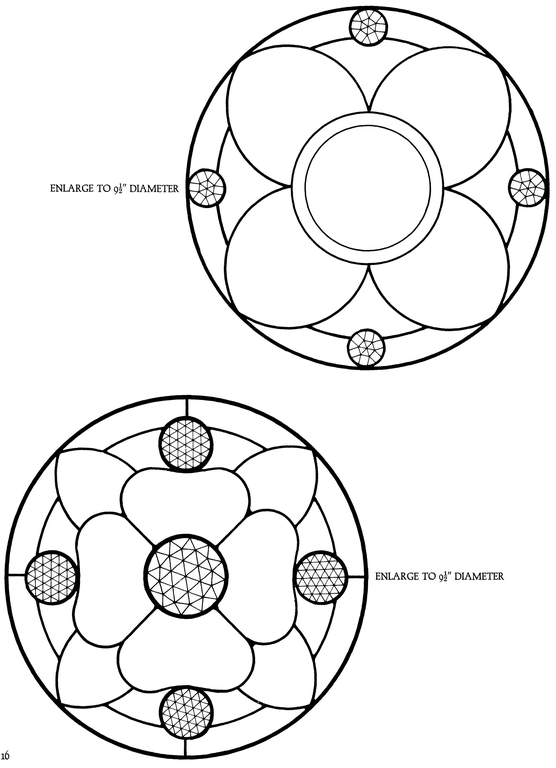 Bevels and Jewels Stained Glass Pattern Book 83 Designs for Workable Projects - photo 14