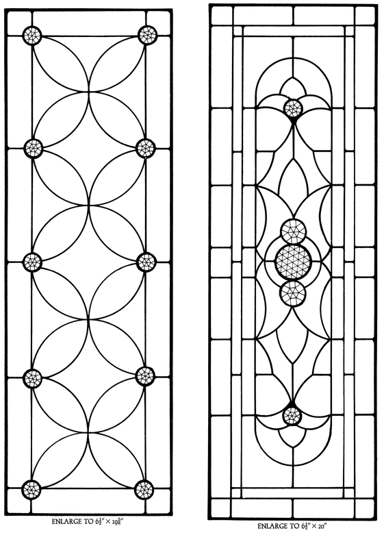 Bevels and Jewels Stained Glass Pattern Book 83 Designs for Workable Projects - photo 31