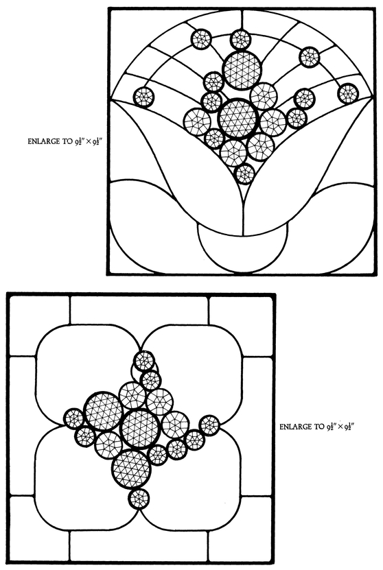 Bevels and Jewels Stained Glass Pattern Book 83 Designs for Workable Projects - photo 34