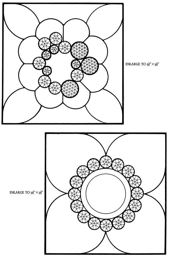 Bevels and Jewels Stained Glass Pattern Book 83 Designs for Workable Projects - photo 35