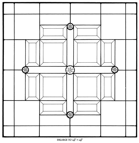 Bevels and Jewels Stained Glass Pattern Book 83 Designs for Workable Projects - photo 36