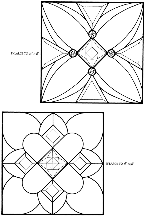 Bevels and Jewels Stained Glass Pattern Book 83 Designs for Workable Projects - photo 38