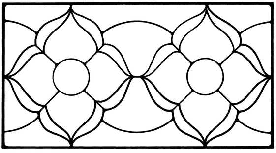 Floral Stained Glass Pattern Book - photo 4