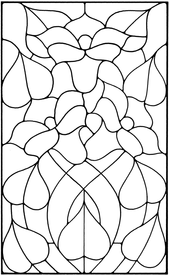 Floral Stained Glass Pattern Book - photo 5