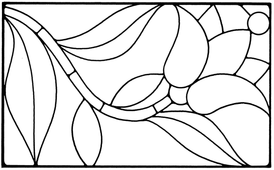 Floral Stained Glass Pattern Book - photo 7