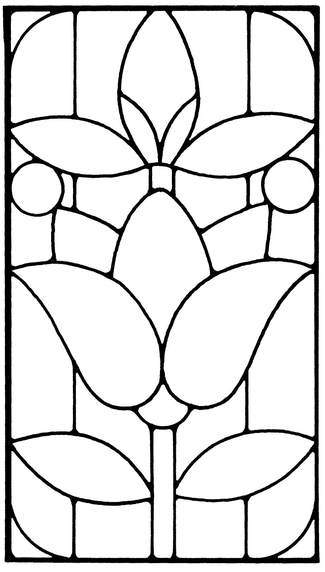 Floral Stained Glass Pattern Book - photo 9