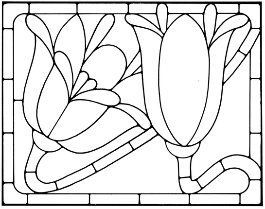 Floral Stained Glass Pattern Book - photo 16