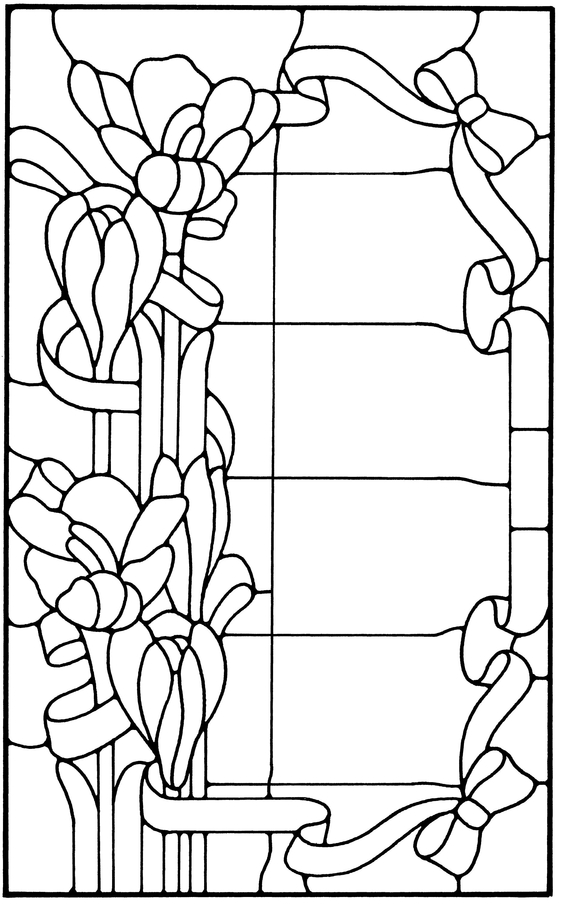 Floral Stained Glass Pattern Book - photo 31