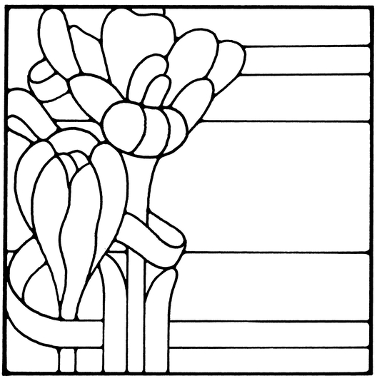 Floral Stained Glass Pattern Book - photo 33