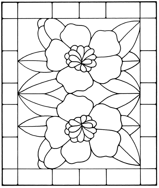 Floral Stained Glass Pattern Book - photo 40