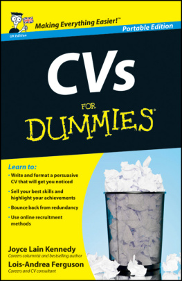 Joyce Lain Kennedy - Careers for Dummies Three E-Book Bundle: Answering Tough Interview Questions for Dummies, CVS for Dummies and Time Management for Dummies