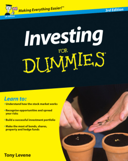 David Stevenson Investing for Dummies Three E-Book Bundle: Investing for Dummies, Investing in Shares for Dummies & Currency Trading for Dummies