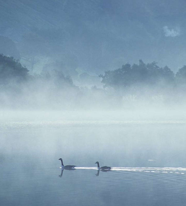 Ullswater at dawn on a misty autumn morning Blencathra Sharp Edge detail - photo 1