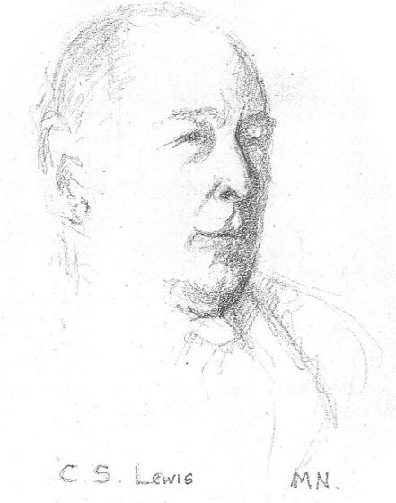 Sketch of C S Lewis by Mary Shelley Neylan See Chapter 14 A Goddaughters - photo 5