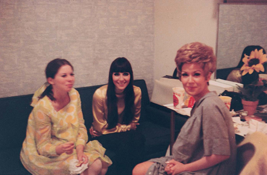 Me pregnant with Daisy Cher and Pat Crowley backstage at The Dean Martin - photo 14