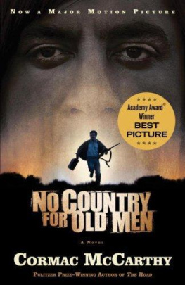 Cormac McCarthy No Country for Old Men