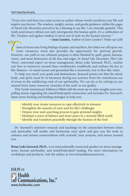 Brian Luke Seaward Stand Like Mountain, Flow Like Water: Reflections on Stress and Human Spirituality Revised and Expanded Tenth Anniversary Edition