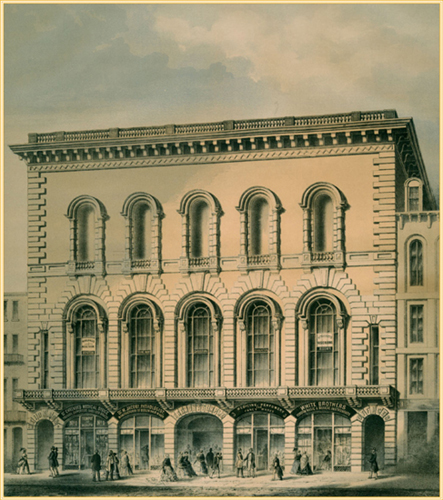 Tremont Temple a Baptist church in Boston ca 1857 Lithograph by J H - photo 8