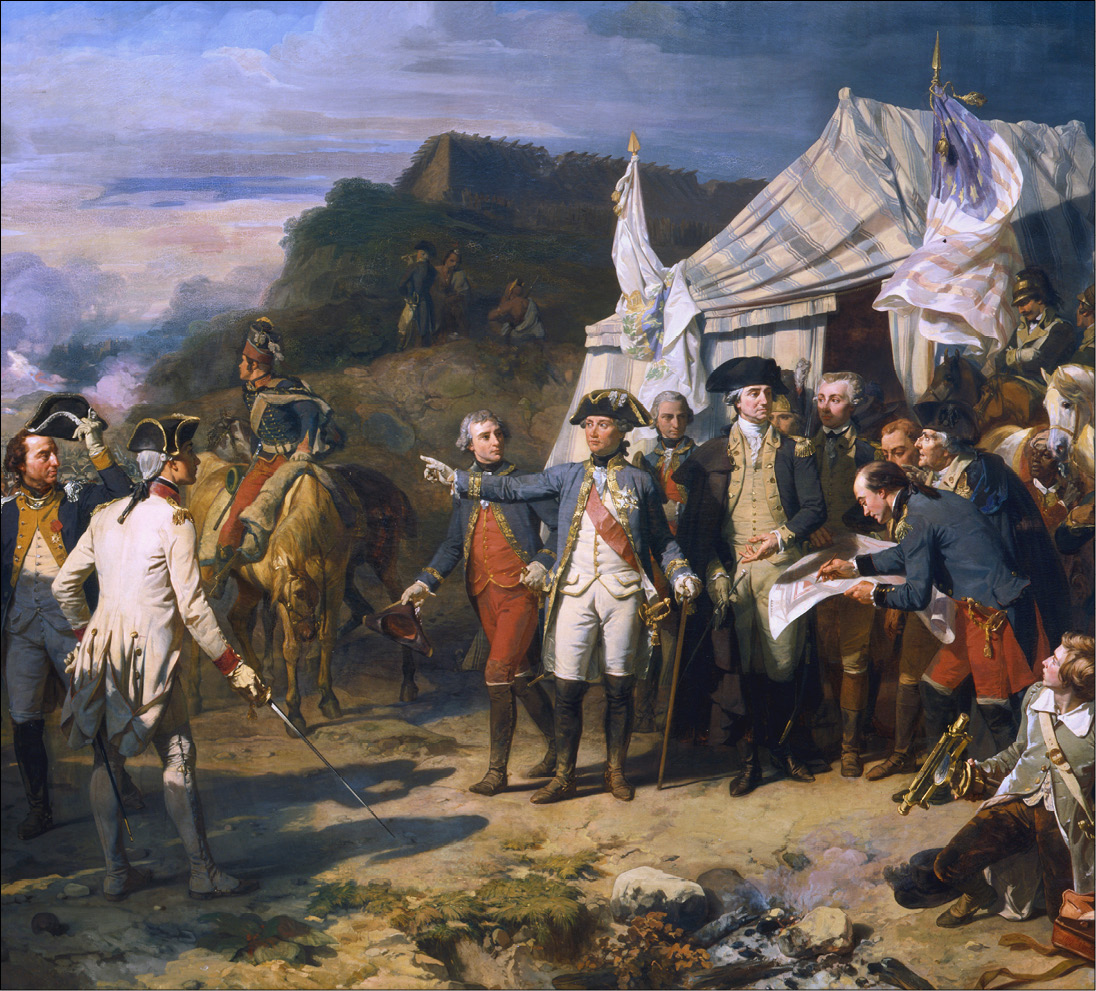 General George Washington and French General Rochambeau give orders to their - photo 5