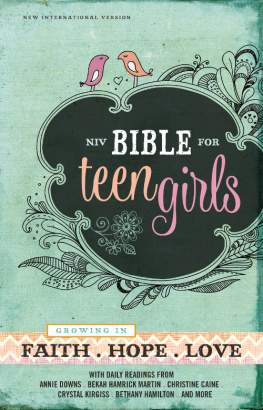 Zondervan - NIV Bible for Teen Girls: Growing in Faith, Hope, and Love