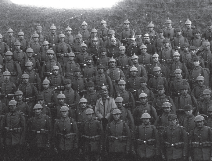 The pickelhaube was the most common form of head-gear at the early part of the - photo 4