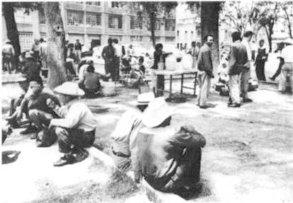 photo 4 Scene with aspirantes and woman seller of fruit waters La Ciudadela - photo 6