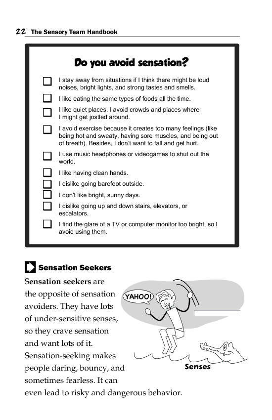 The Sensory Team Handbook A hands-on tool to help young people make sense of their senses and take charge of their sensory processing - photo 31