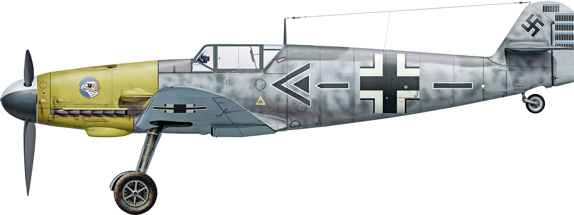 Bf 109F-2 flown by Geschwaderkommodore Oberstleutnant Werner Mlders StabJG - photo 8