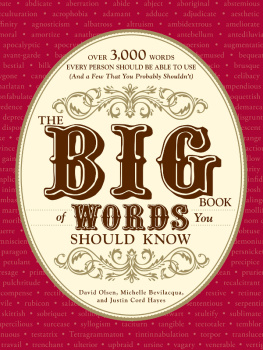 David Olsen - The Big Book of Words You Should Know: Over 3,000 Words Every Person Should be Able to Use (and a few that you probably shouldnt)