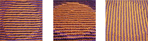 Three views of a shadow-knitted circle pattern The pattern is more visible at - photo 4