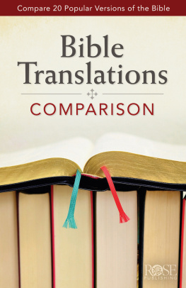 Rose Publishing - Bible Translations Comparison: Compare 20 Popular Versions of the Bible