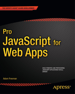 Adam Freeman Pro JavaScript for Web Apps