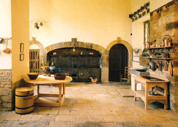 The Kitchen at Canons Ashby with Victorian cast-iron range and cooking - photo 5