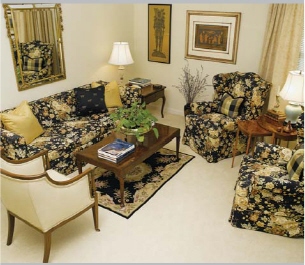 Mrs Huston made these chair and sofa slipcovers for my parents in the late - photo 6