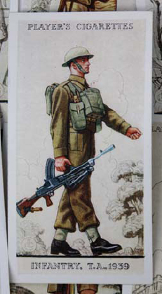 Players cigarette card showing the uniform of the territorial soldier in c - photo 6