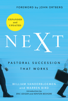 William Vanderbloemen - Next: Pastoral Succession That Works