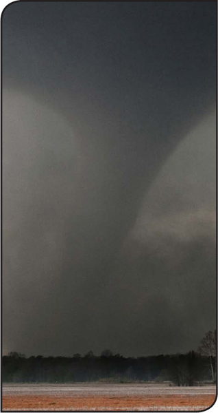 Tornadoes may be difficult to spot in heavy rain An F3 tornado with winds up - photo 5