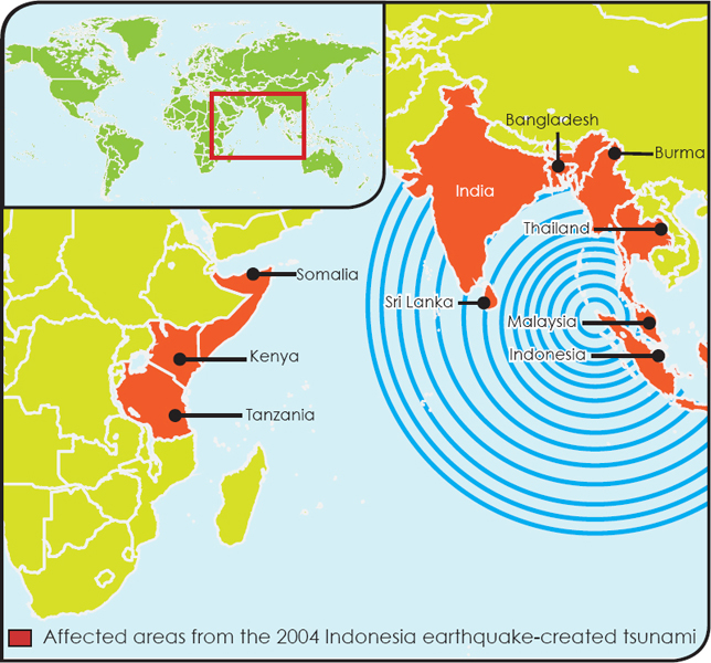 The tsunamis waves traveled more than 4000 miles 6400 kilometers It - photo 5