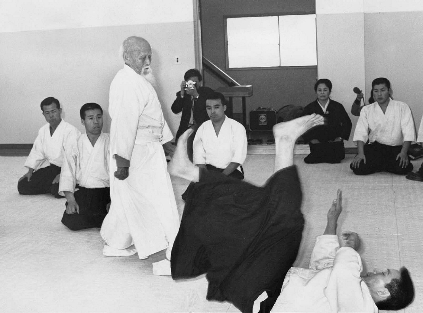 Morihei Ueshiba practiced and taught aikido up until a month before his death - photo 4