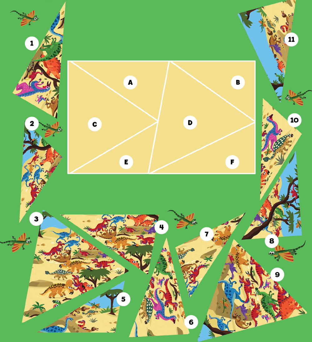 Mat Match Which group of squares cannot be found on the picnic mat even when - photo 24