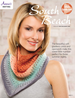 Annies South Beach Neckerchief Knit Pattern