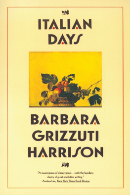 Barbara Grizzuti Harrison Italian Days